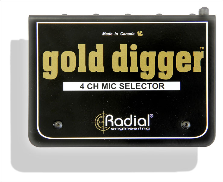 Radial Gold Digger 4-Channel Mic Selector