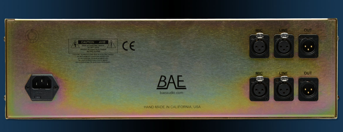 BAE Audio 8CR 8 Channel Rack w/power supply 48v
